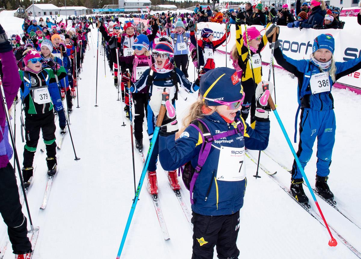 Barnebirken på ski 2023 - Klikk for stort bilde